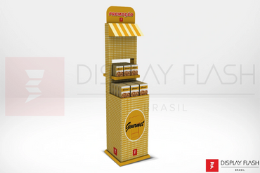 Display de chão Expositor Automático de Papelão para PDV - Flash FGS Dispenser