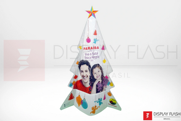 Flash TREE - Display Árvore de Natal Automático de papelão para PDV
