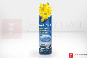 Display Flash Totem Elíptico Automático de Papelão para PDV