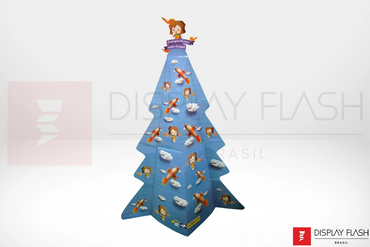 Flash TREE - Display Árvore de Natal Automático de papelão para PDV