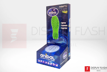 Display de chão Expositor com Prateleira Automático de Papelão para PDV - Flash Expo