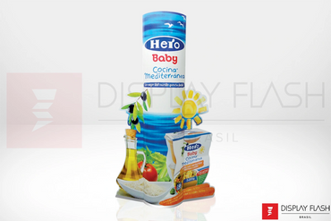 Display Flash Totem Elíptico Automático de Papelão para PDV