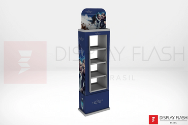Display de chão Expositor Automático de Papelão para PDV - Flash FGS Premium