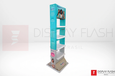 Display de chão Expositor Automático de Papelão para PDV - Flash FGS Retangular Bepantol