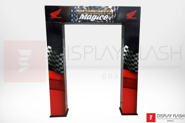 Display Flash Portal Quadrangular Automático de papelão para PDV - Honda