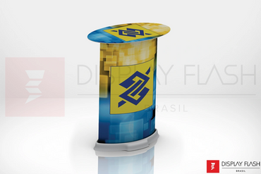 Display de chão Expositor Automático de Papelão para PDV - Flash Table Banco do Brasil