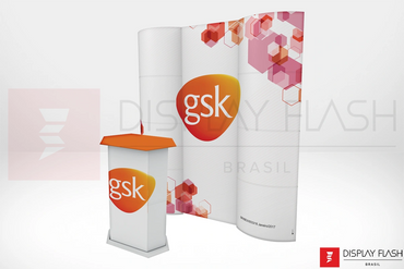 Display Flash Painel Automático de papelão para PDV - GSK