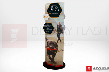 Display Flash Automático de papelão para PDV - Hexagonal