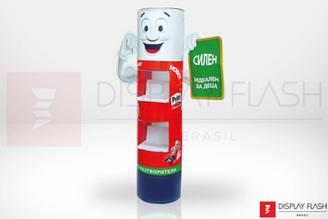 Display de chão Expositor Automático de Papelão para PDV - Flash FGS Pritt