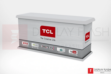 Display de chão Expositor Automático de Papelão para PDV - Flash Table TCL