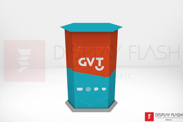 Display de chão Expositor Automático de Papelão para PDV - Flash Table GVT