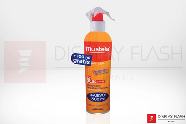 Display Flash Totem Elíptico Shape Automático de Papelão para PDV - Gigantografia