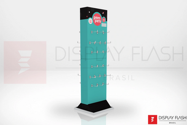 Display de chão Expositor Automático de Papelão para PDV - Flash FGS Pom Pets