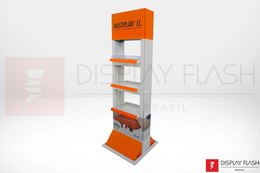 Display de chão Expositor Automático de Papelão para PDV - Flash FGS Retangular MSD