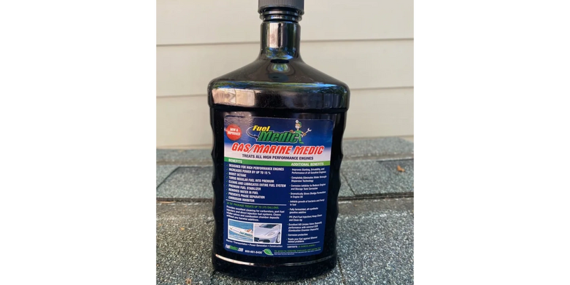 Gasoline Medic 32 Oz Treats 250 Gallons, removes water, increases Octane. Improves mileage.