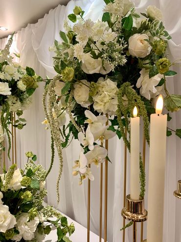 Bespoke Bridal Blossoms - Weddings and Events - Decor hire - Classic theme - Simple - Ivory - Green