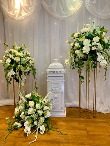 Bespoke Bridal Blossoms - Weddings and Events - Decor hire - Classic theme - Simple - Ivory - Green