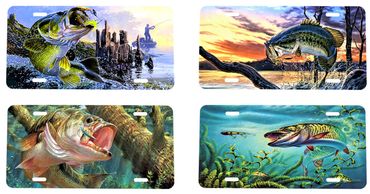 Fishing License Plates