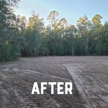 land clearing tree work lime rock fill dirt