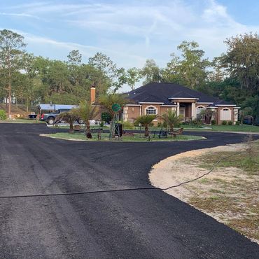 asphalt driveway lime rock new