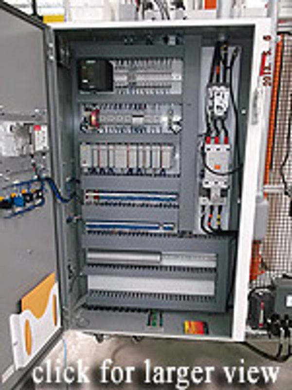 electrical panel with custom designed inputs