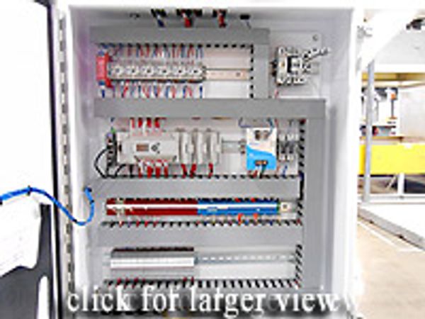 electrical panel for thermoforming line