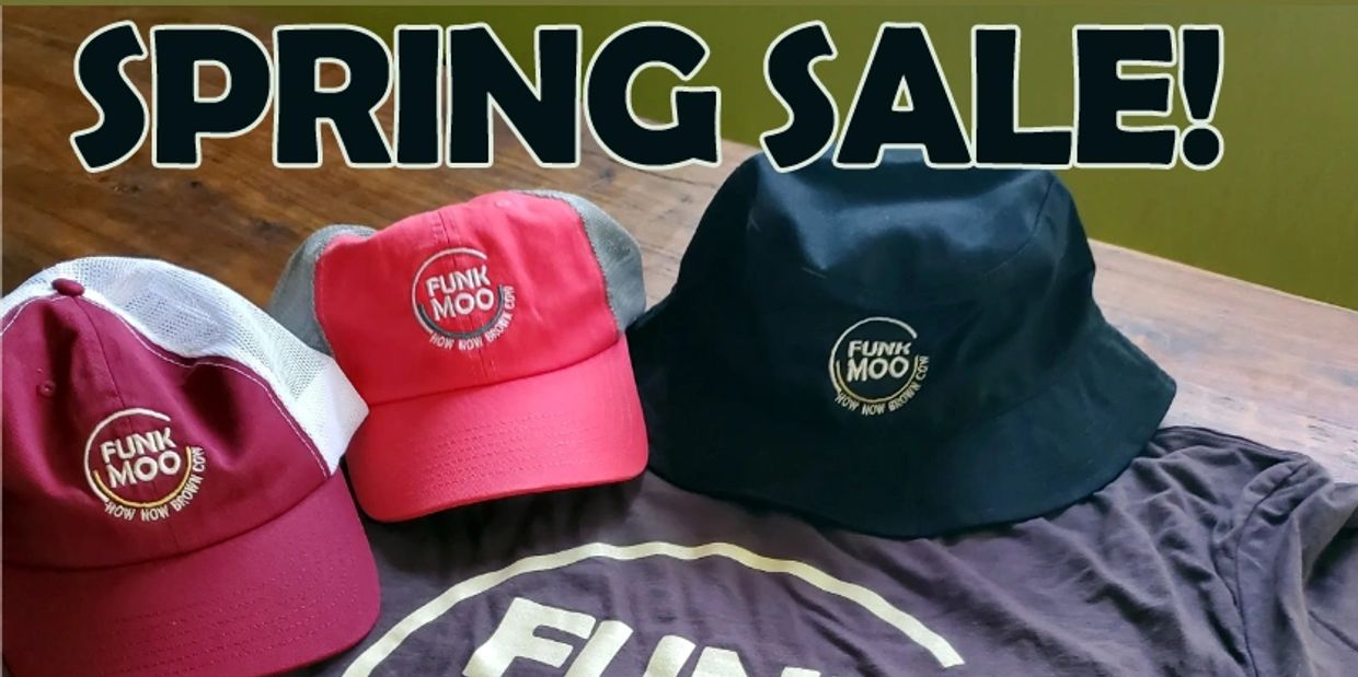 Spring sale: 25% off Funk Moo merchandise with code MOOSPRING24.