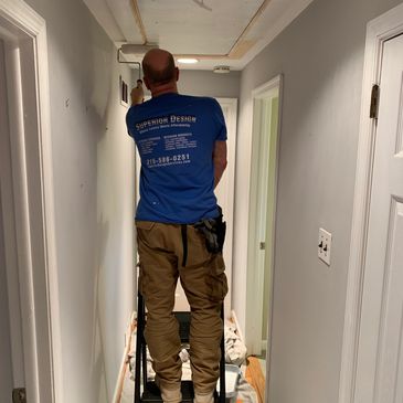 Pull-down attic stairs
