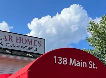 Custom fabricated awning by Robie Canvas, on Main Street.