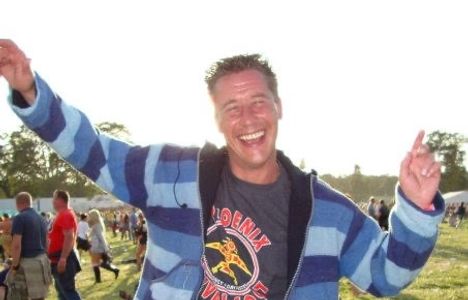 Photo of Mark at V Festival, dancing