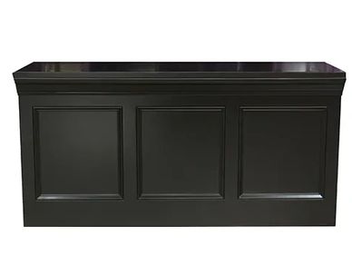Black 6 foot Bar Facade