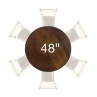 48", 48 inch Round table