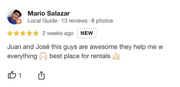 5 Star Google Review Big D Party Rentals the best place for rentals