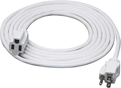 White 25' Extension Cord