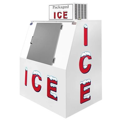 Outdoor bagged ice merchandiser for rent in Dallas TX