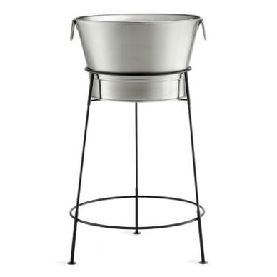 Polished Beverage Tub, Beverage Stand
