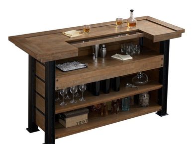 6' Wooden Bar Back