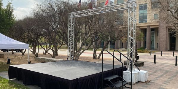 Outdoor Stage Rental with Stage Truss in Frisco, TX 