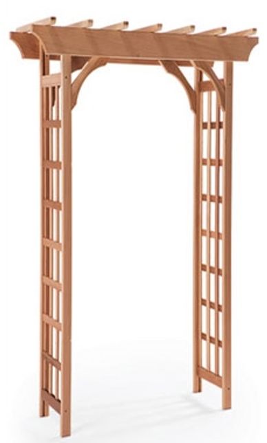 natural cedar wedding arch