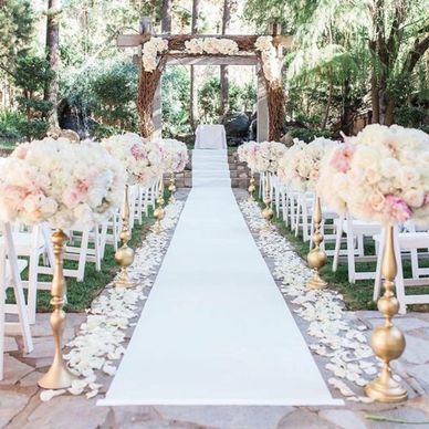 White Aisle Runner carpet