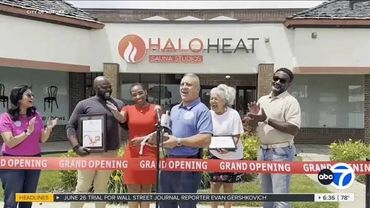 ABC 7 News coverage of HaloHeat Fox Valley Studio grand opening.