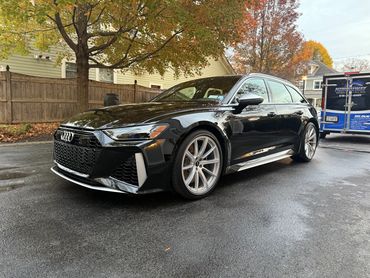 Audi RS6 after a fresh coat of wax in Saratoga Springs