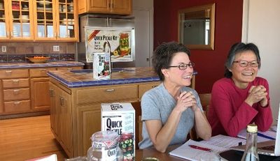 Andrea and Meaghan attending the UC Davis Graduate School of Management start up career fair.