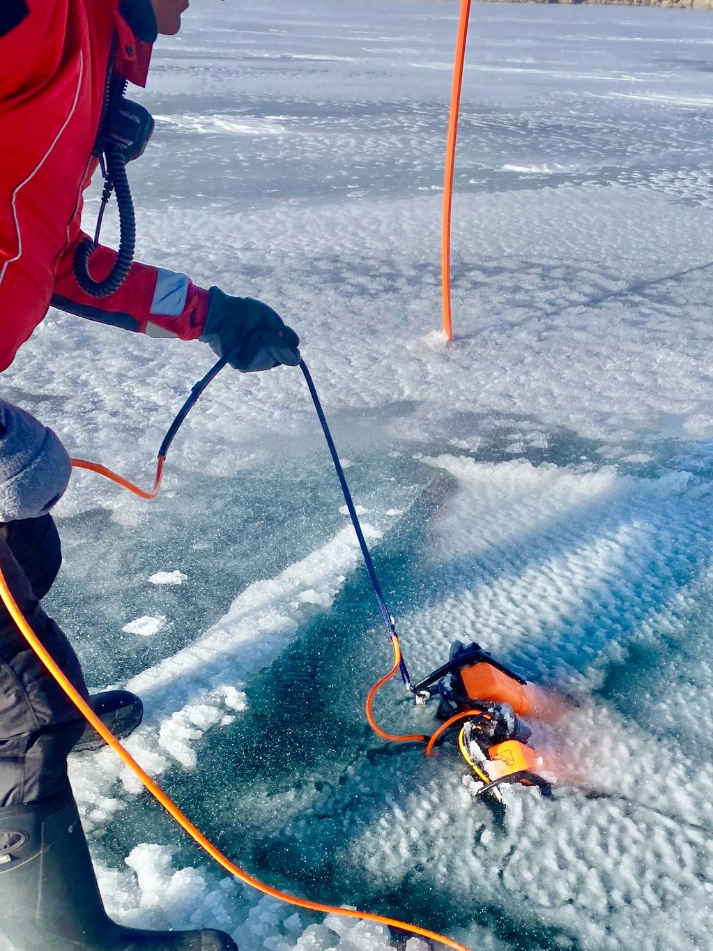 Under ice search and recovery
