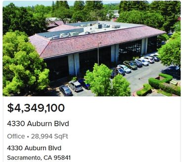 Two-story office building for sale at 4330 Auburn Blvd, Sacramento, CA.