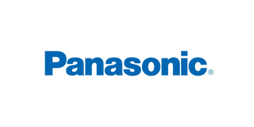 The Panasonic logo in blue text on a white background.