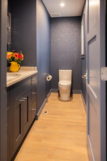 We use Fieldstone cabinetry. MAPLE FAIRFIELD Blueberry