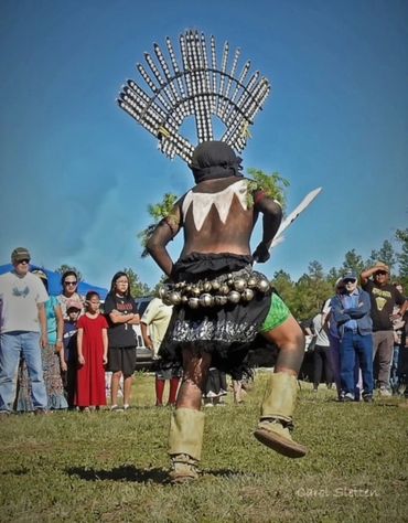 A Crown Dancer performs at An Evening of Apache Culture.
