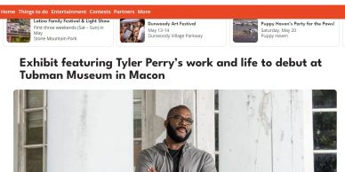 Exhibit on Tyler Perry's work debuts at Tubman Museum.