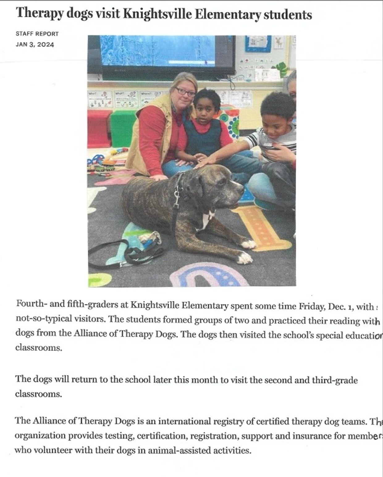 Milo Makes The News: The Summerville Journal Scene
